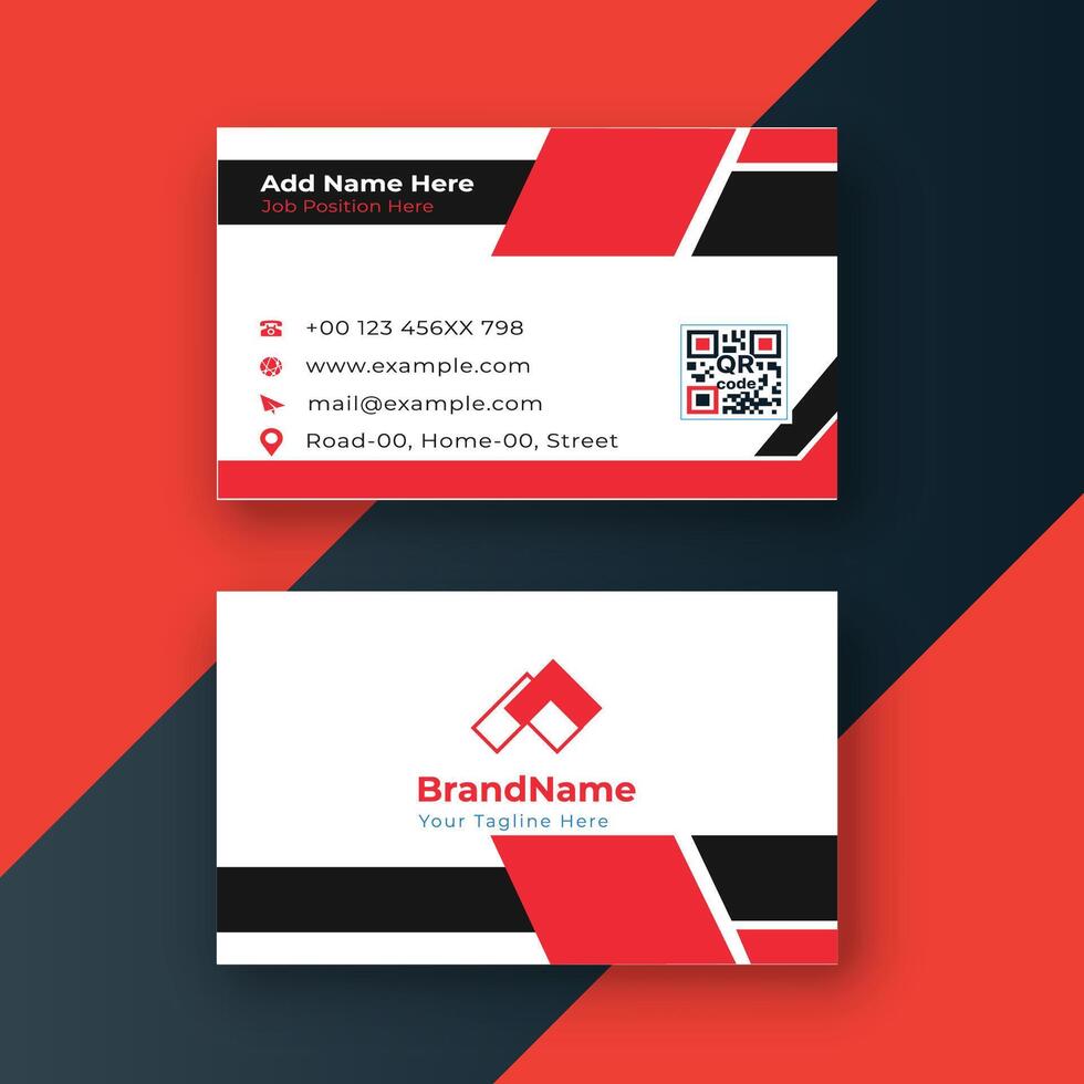 Creative business card Colorful Stylish Business Card Template Design Pro Vector