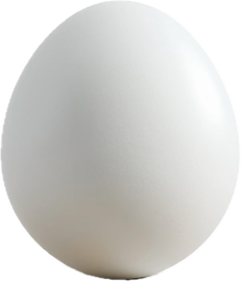 AI generated Single White Egg png