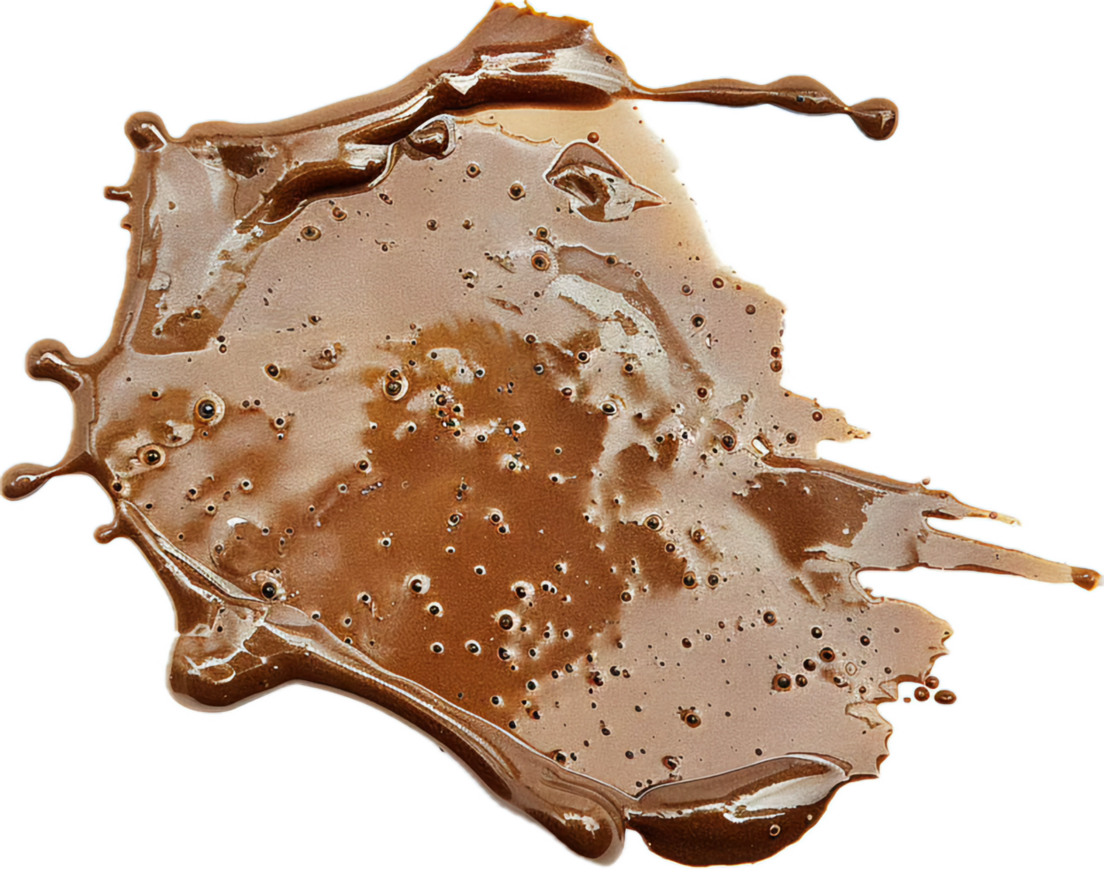 AI generated Textured Chocolate Spread Swirl png