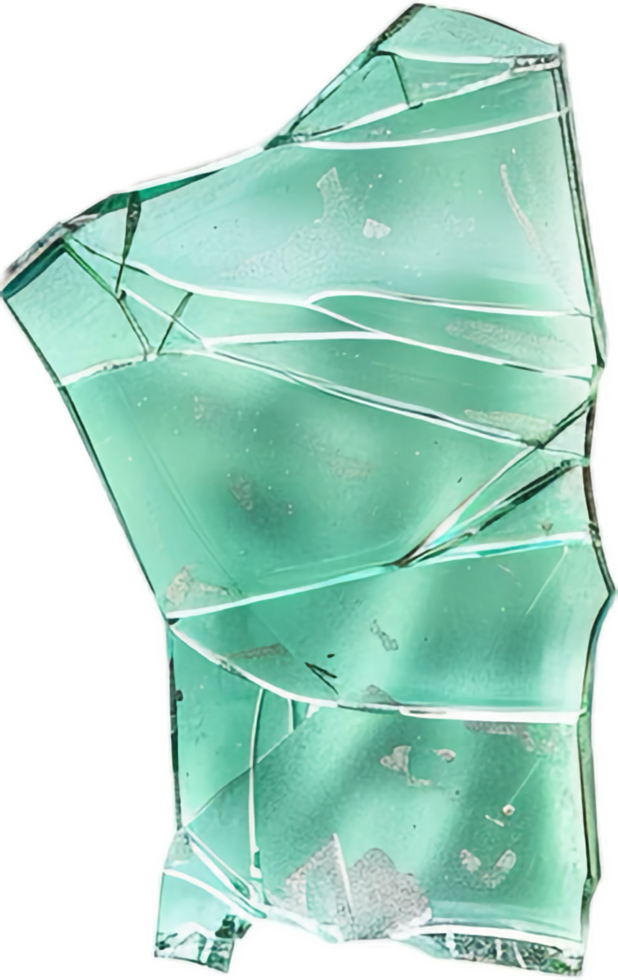 AI generated Shattered Glass Pieces png