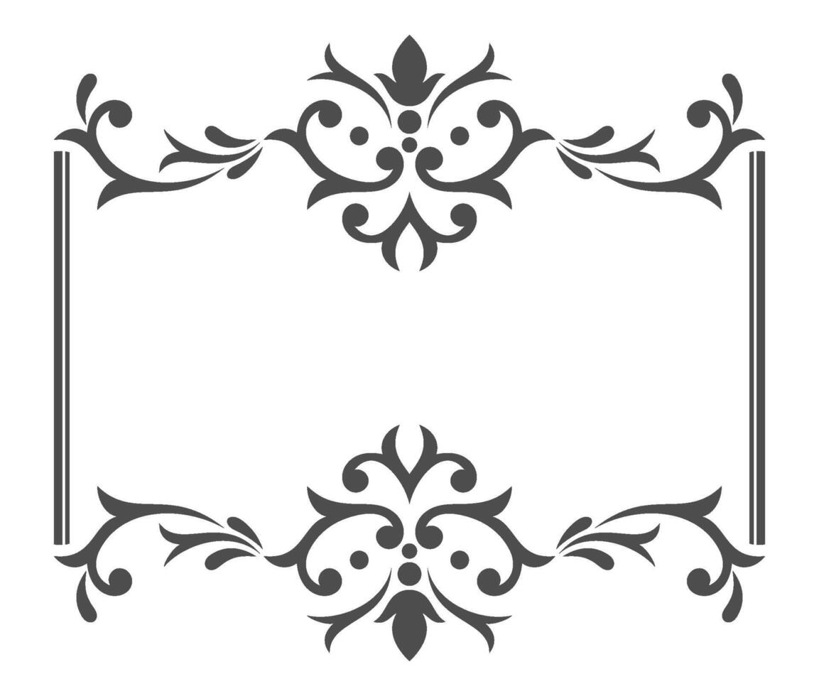 antique ornaments for invitations and decoration vector