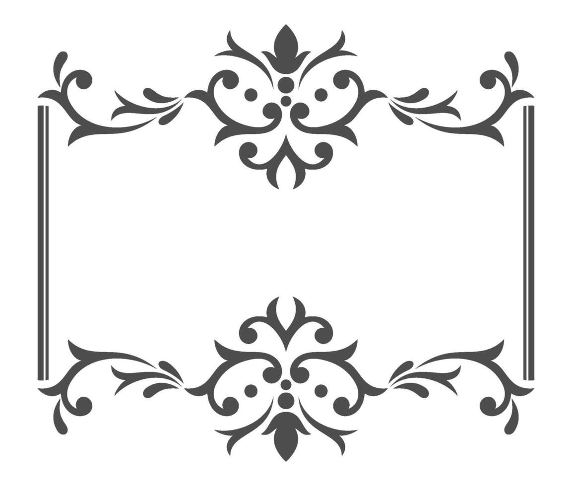 antique ornaments for invitations and decoration vector