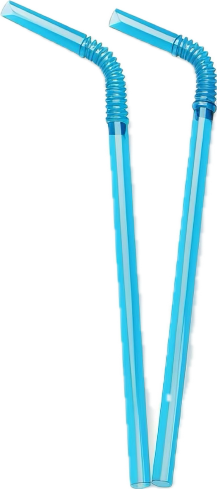 AI generated Plastic Drinking Straws png