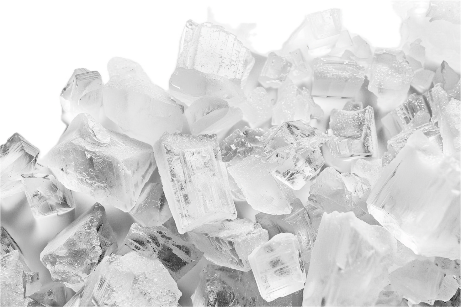 AI generated Sugar Cubes and Granules Close-Up png