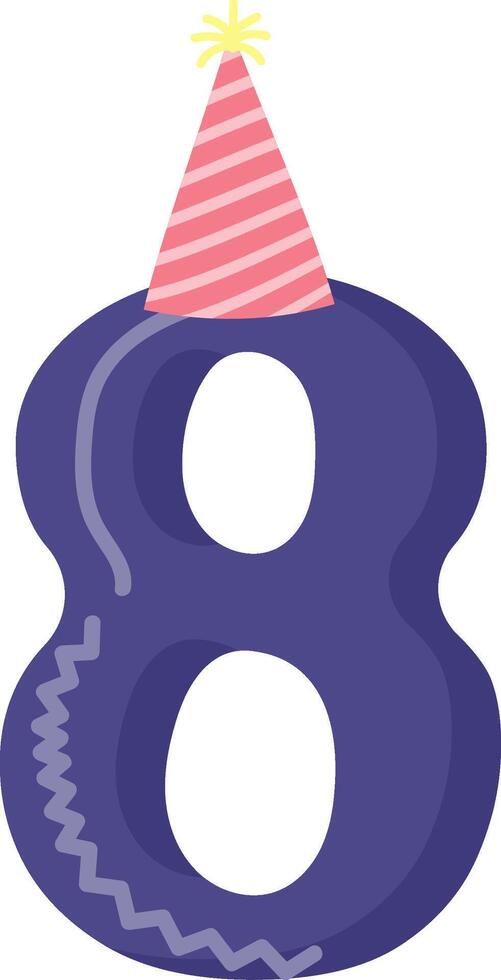 birthday numbers design graphics vector