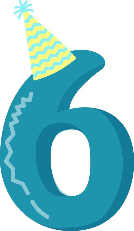 birthday numbers design graphics vector