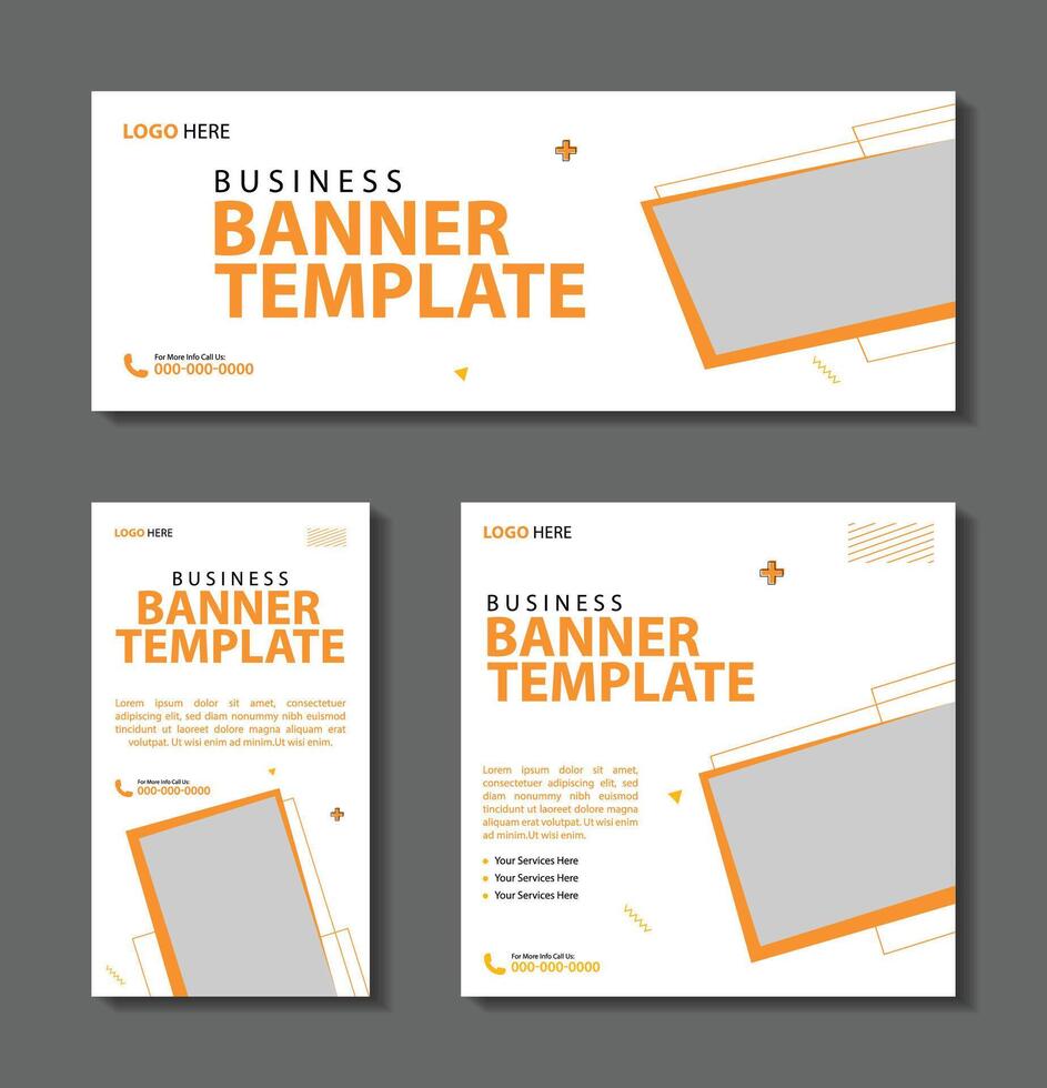 Business Boost Bundle Banner, Post, and Story Template Designs for Maximum Impact and Engagement. vector