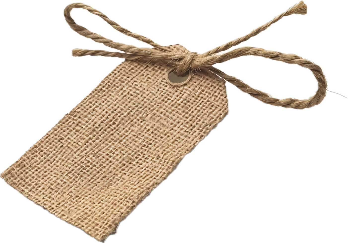 AI generated Blank Craft Paper Tag with String png