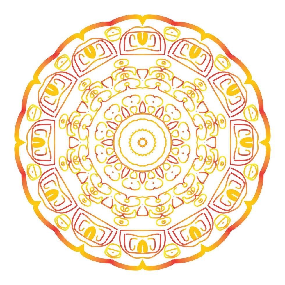 negro florido mandala vector