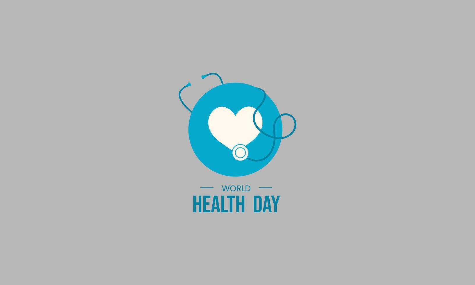 world health day vector illustration flat design