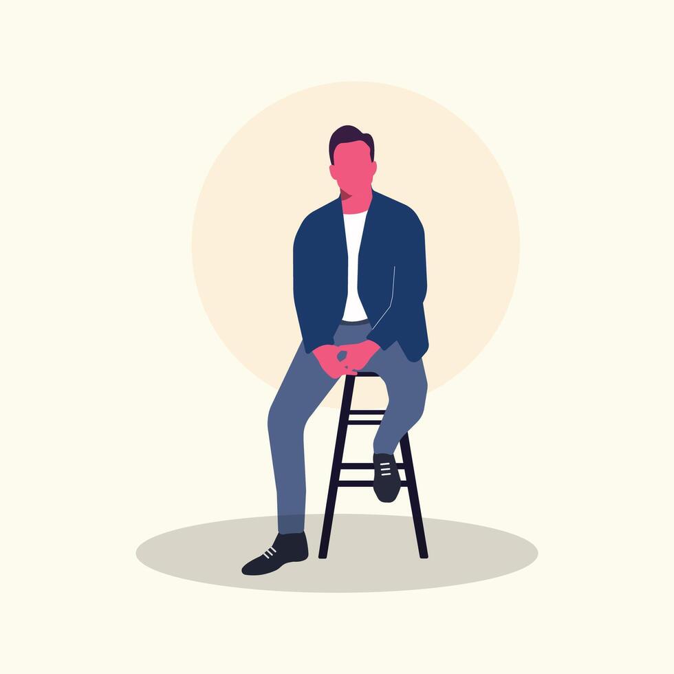 businessman character vector illustration simple concept team worker office team
