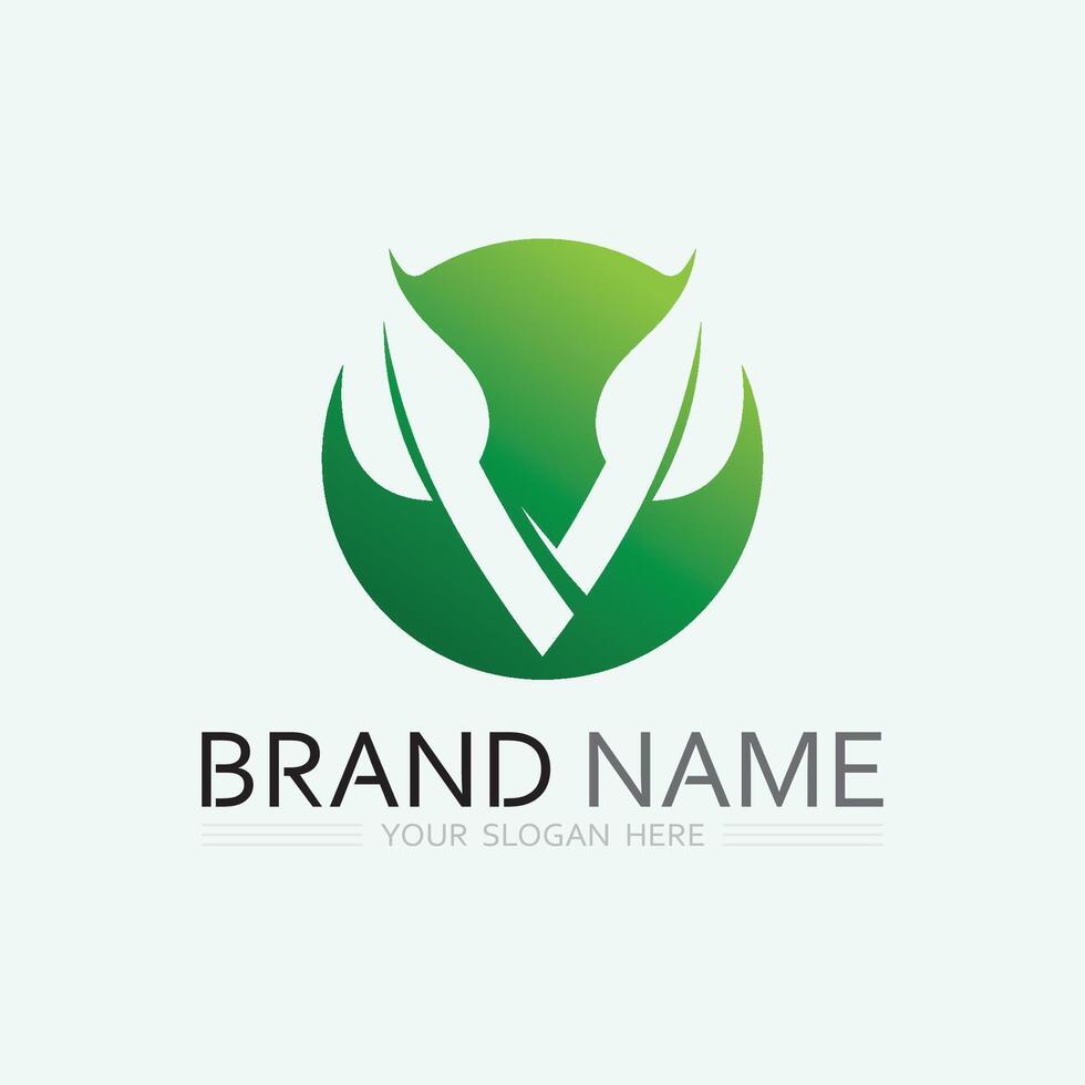 leaf logo design vector for nature symbol template editable,Green leaf logo ecology nature element vector icon.