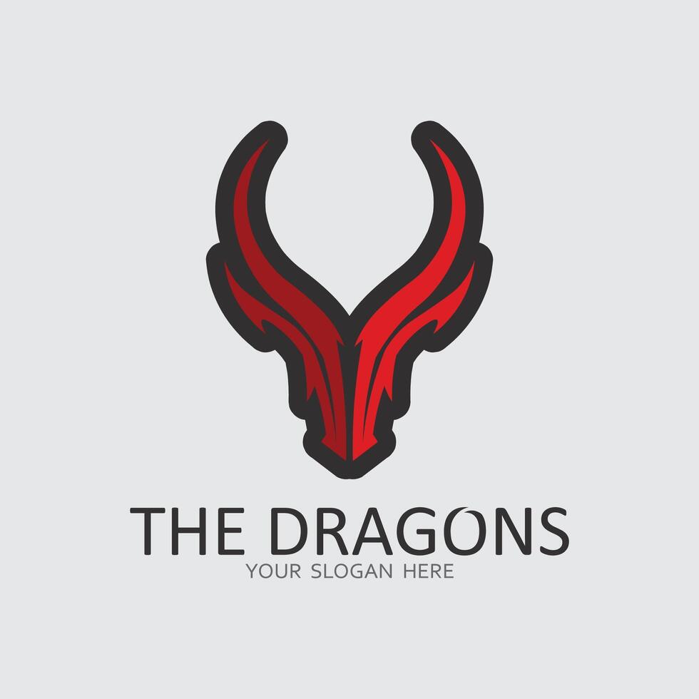 Dragon vector icon illustration