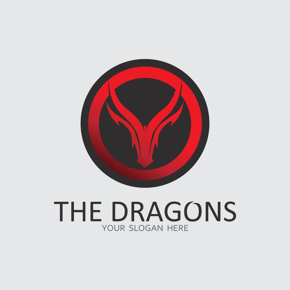 Dragon vector icon illustration