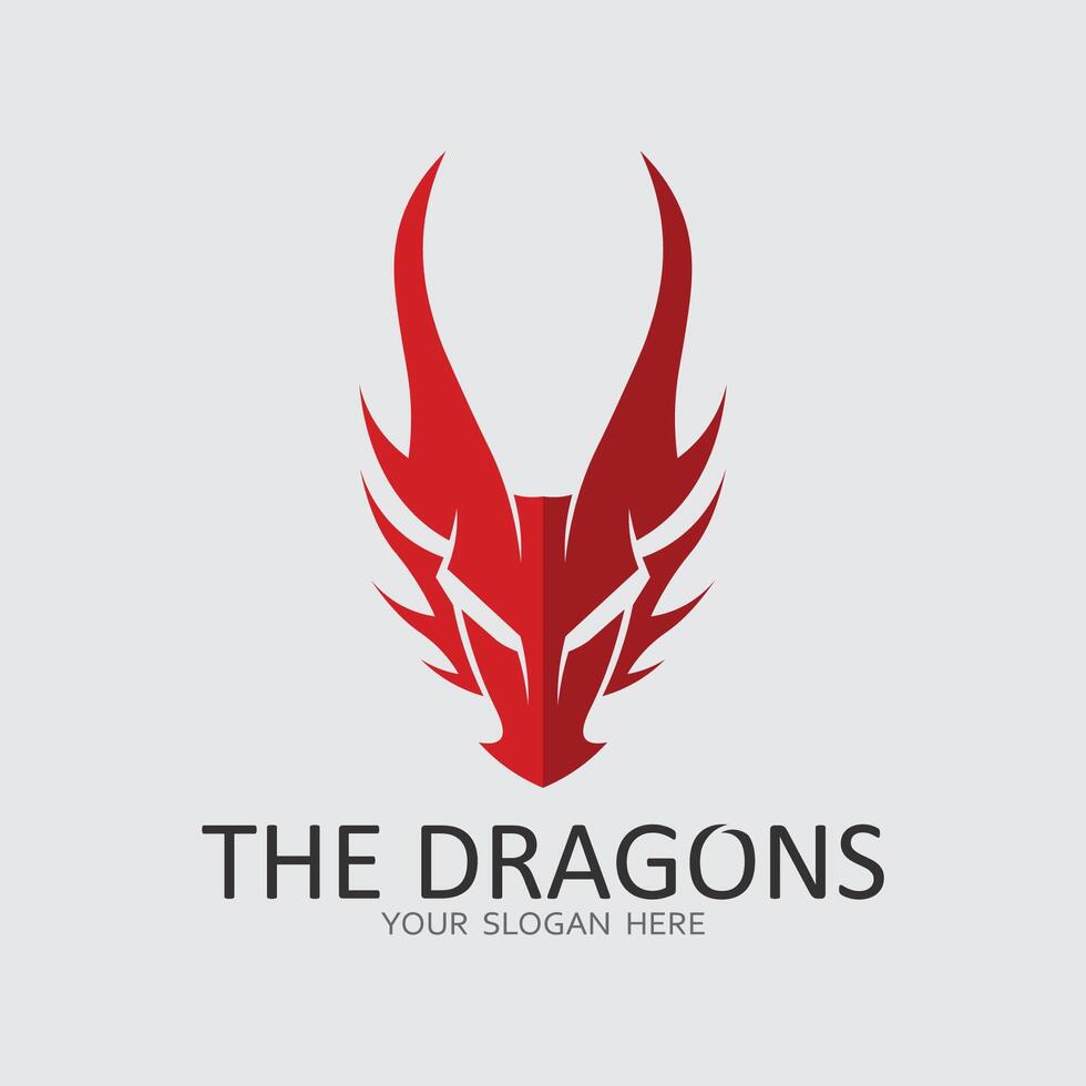 Dragon vector icon illustration