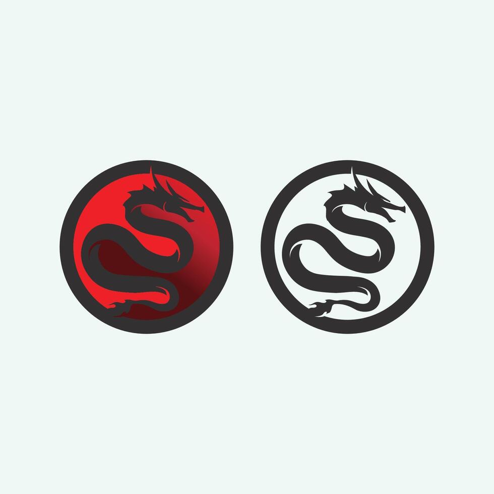 Dragon vector icon illustration