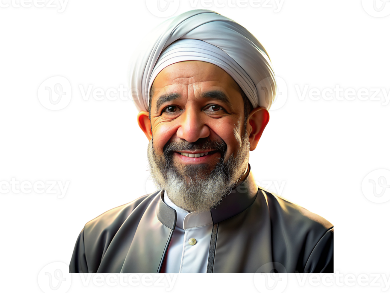 AI generated wise bearded man with turban png