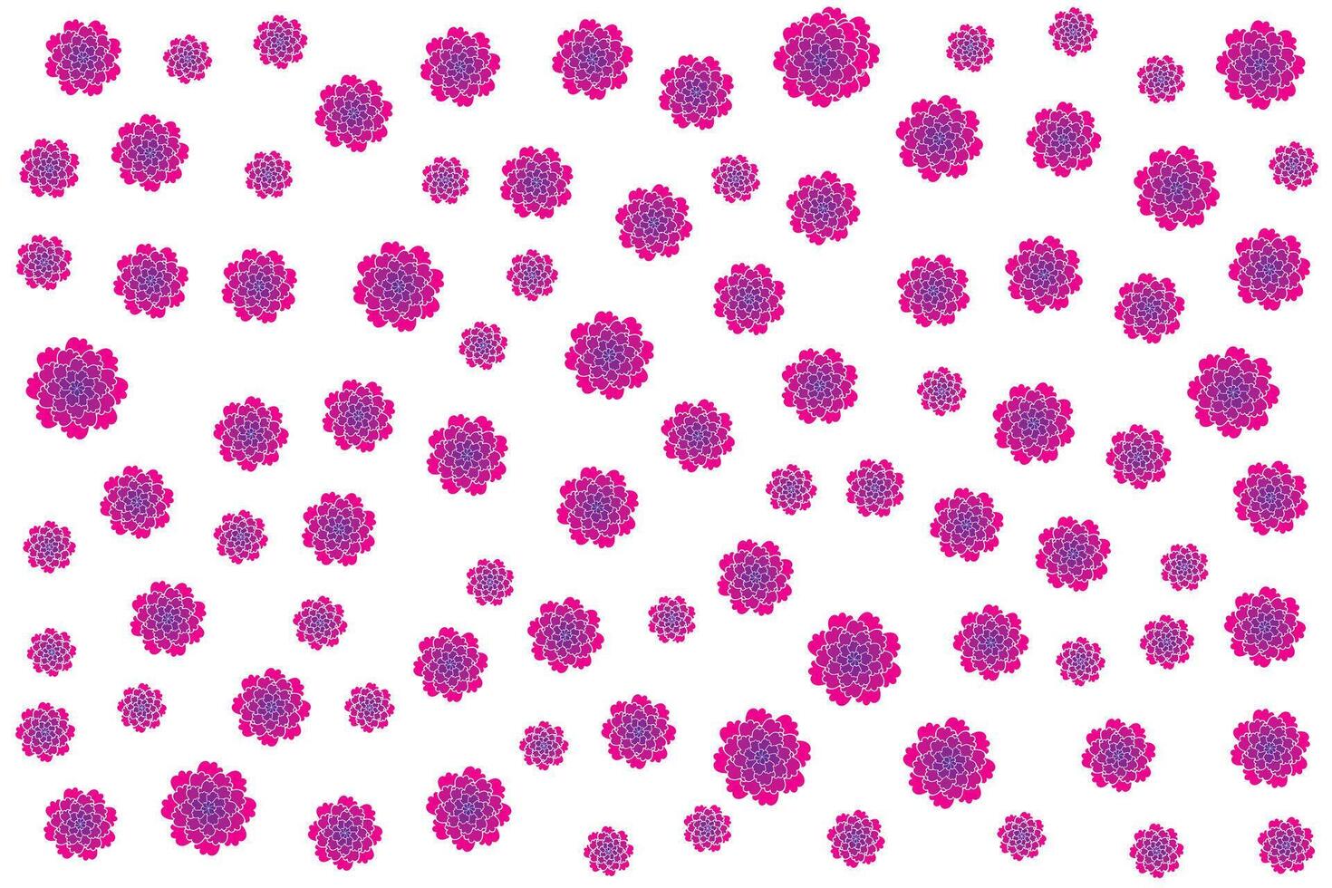 Illustration wallpaper of Abstract flower on white background. vector