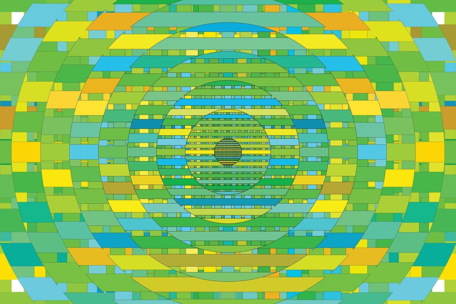 Illustration wallpaper of Abstract multicolor in circle background. vector