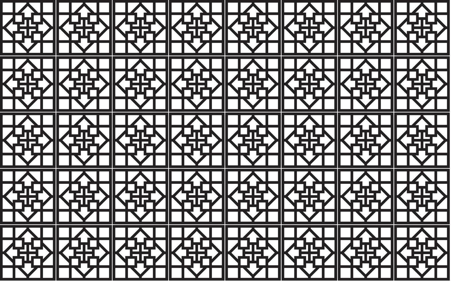 Illustration pattern, Abstract Geometric Style. Repeating Sample line square in square on white background. vector