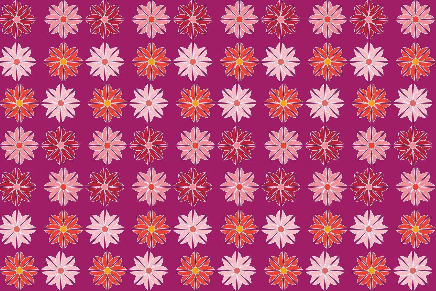 Illustration wallpaper of Abstract flower on deep pink background. vector