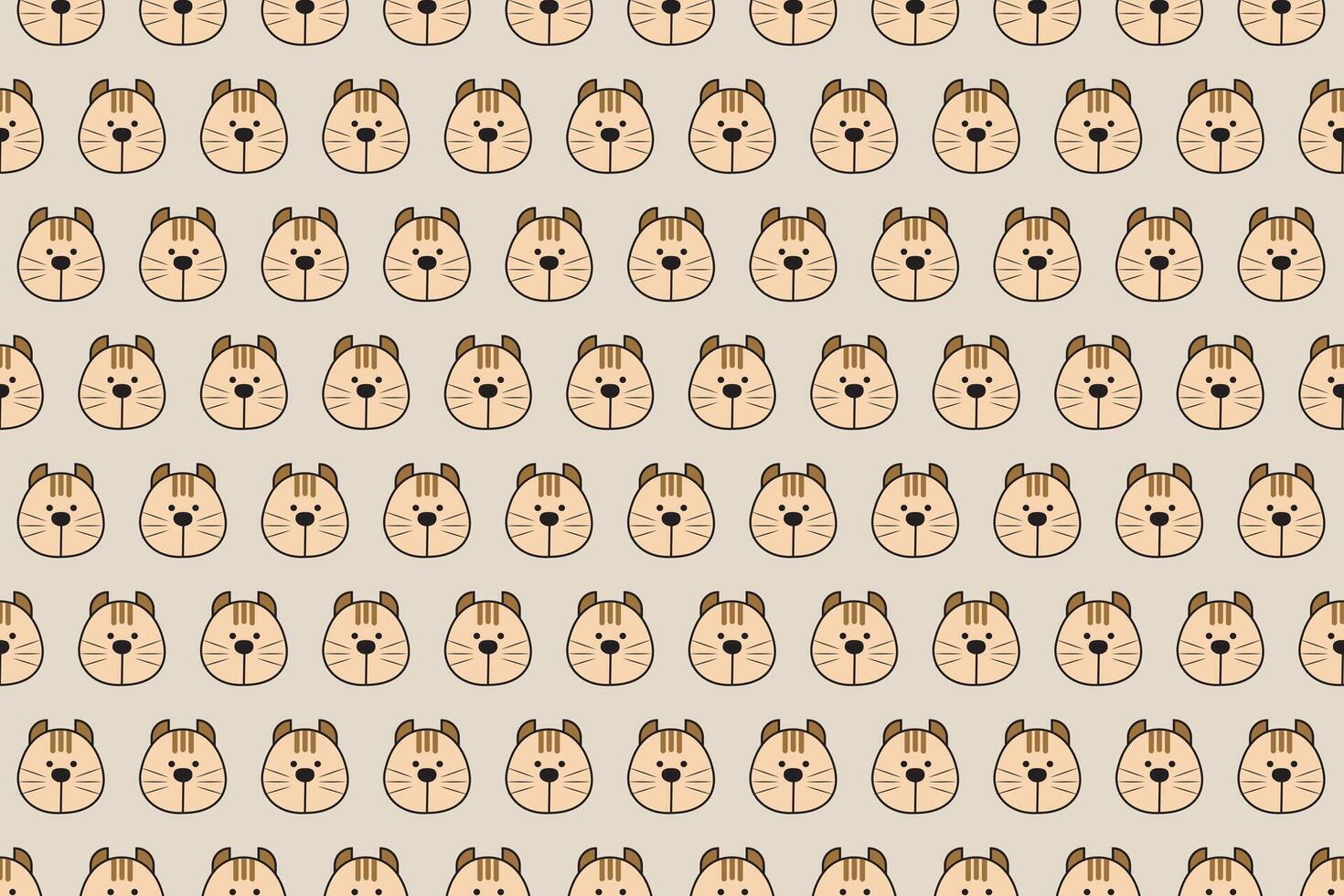 Illustration, wallpaper face of dog on soft grey color background. vector
