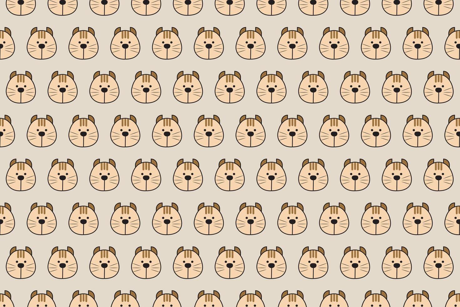 Illustration, wallpaper face of dog on soft grey color background. vector