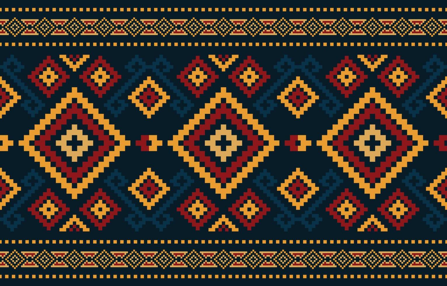 Geometric pixel fabric patterns. Plaid pattern,Abstract,vector,illustration.Design for  Saree,Patola,Sari,Dupatta,Plaid,Ikat,texture,clothing,wrapping,decoration,carpet. vector