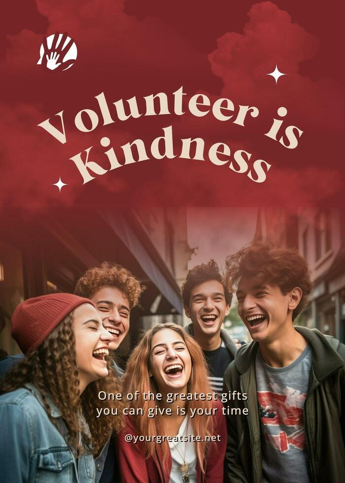 greeting card for volunteer template design ideas