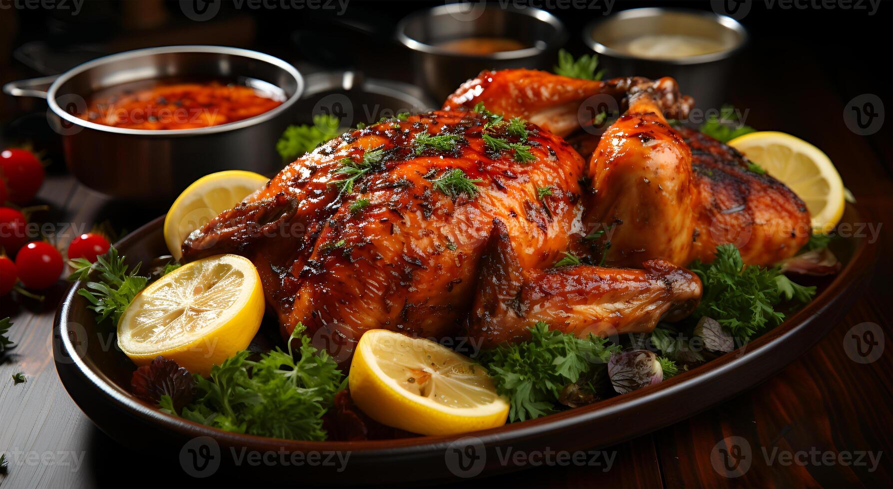 AI generated Delicious California Grilled Chicken Recipe Food photo