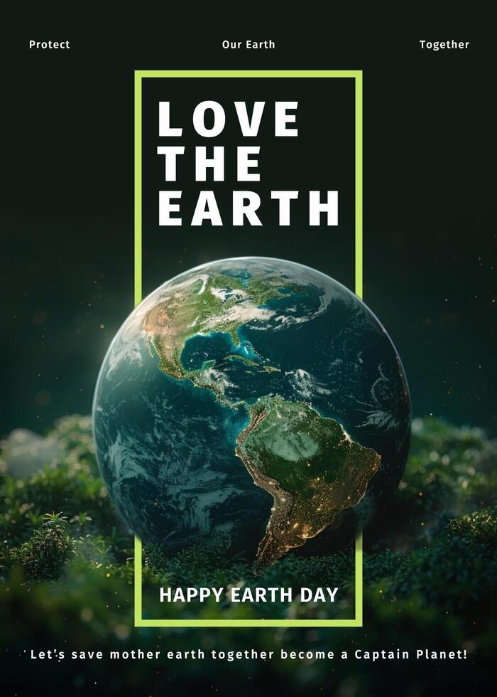 Earth Day Greeting Card Template