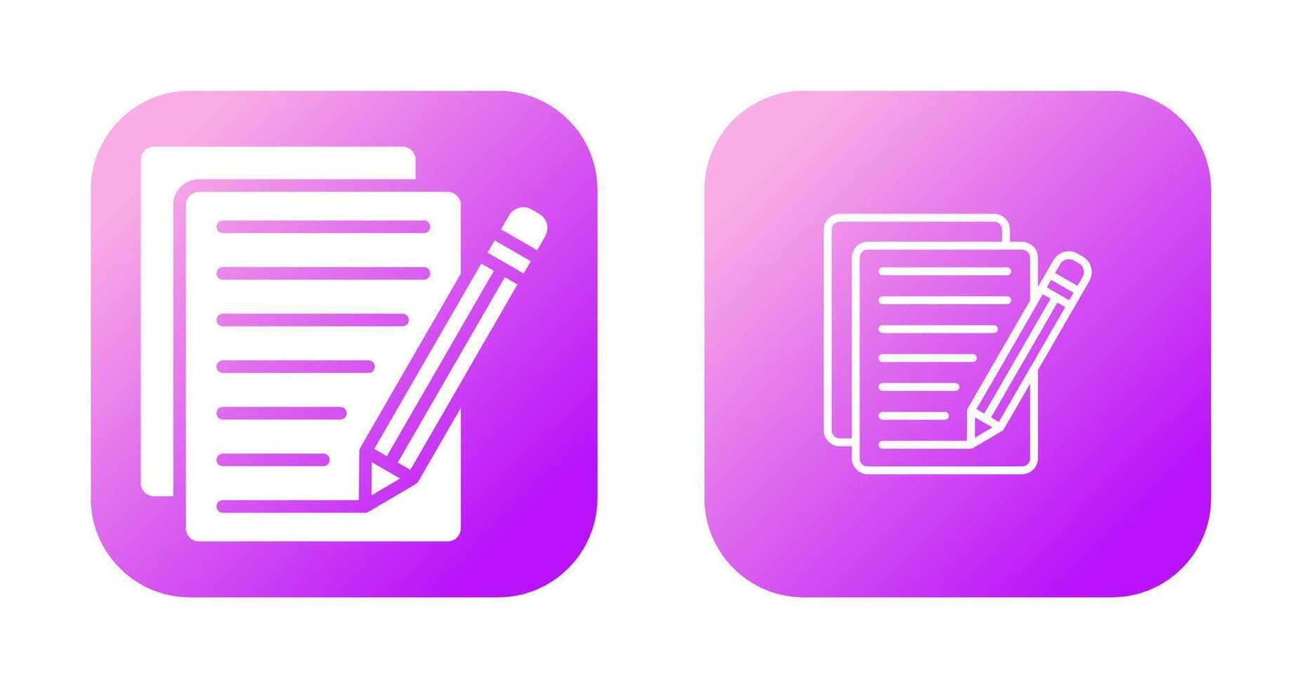 Document Edit Vector Icon