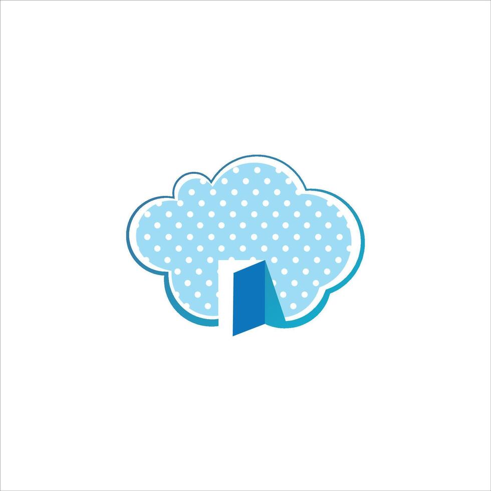 plantilla de diseño de logotipo de nube vector