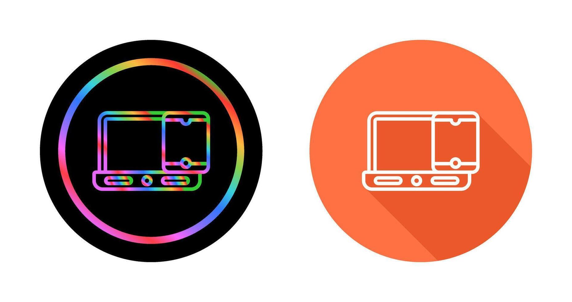 Smartphone with laptop Vector Icon
