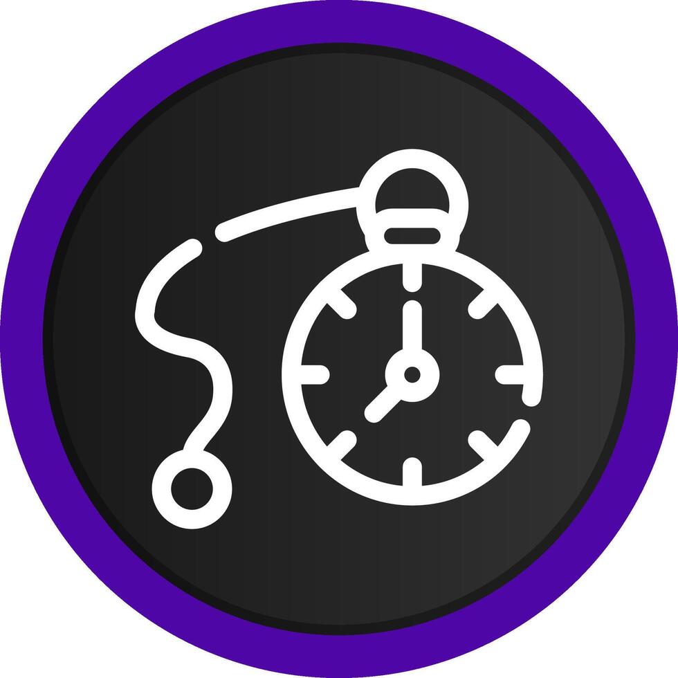 diseño de icono creativo de reloj de bolsillo vector