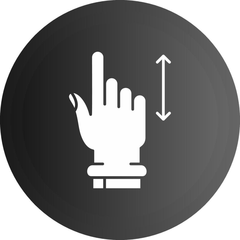 Vertical Scroll Solid black Icon vector