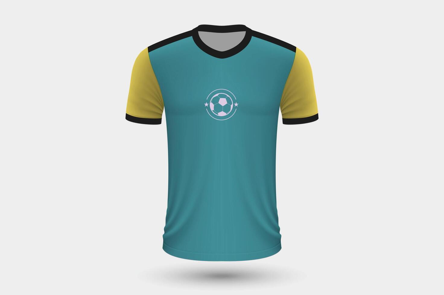 Realistic soccer shirt  Germany home jersey template for football kit. vector