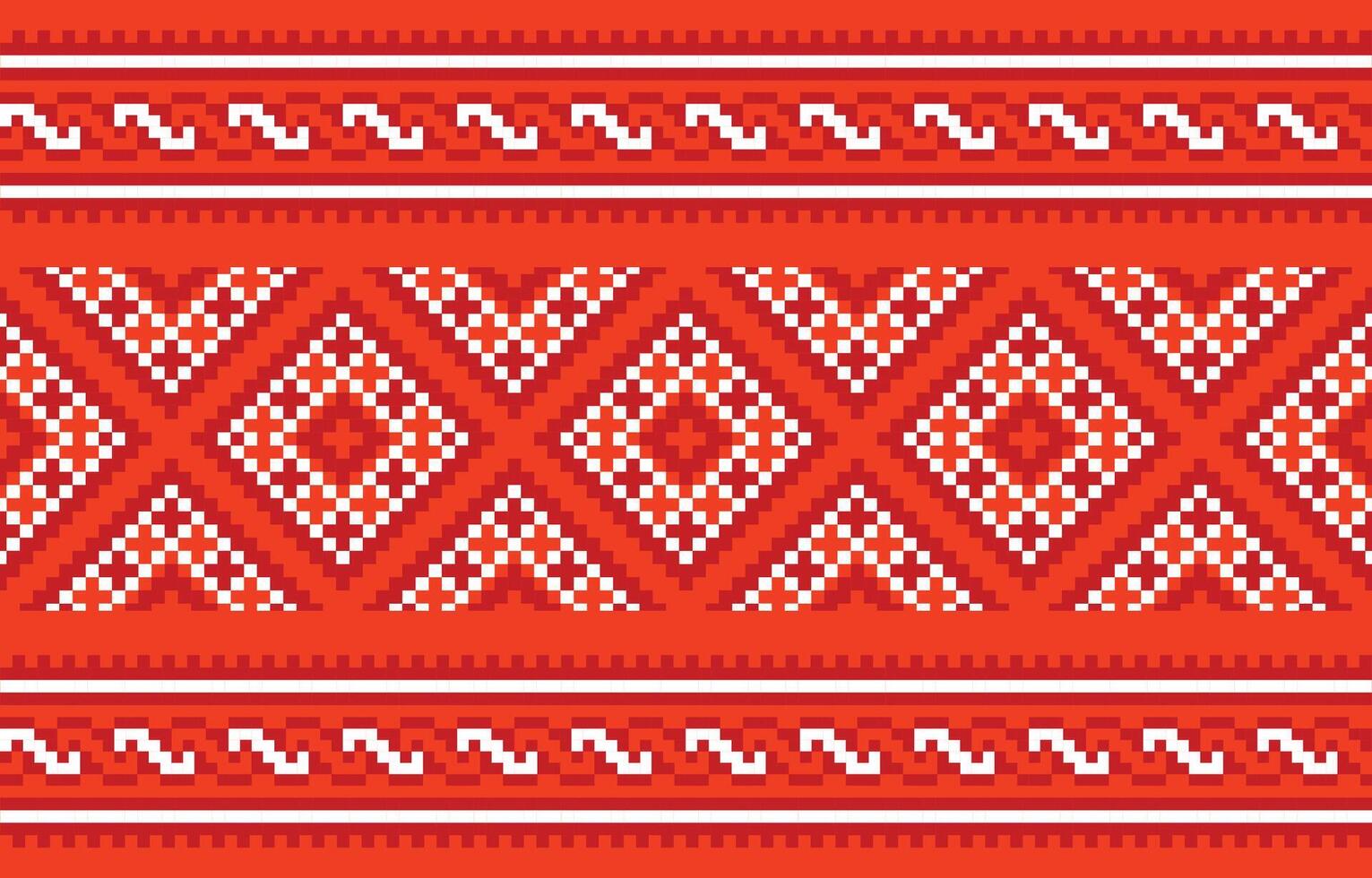 Ethnic geometric fabric patterns. Cross Stitch pattern.Abstract,vector,illustration.Design for motif,patola,sari,dupatta,pixel,zigzag,border,ikat,texture,clothing,wrapping,decoration,carpet. vector