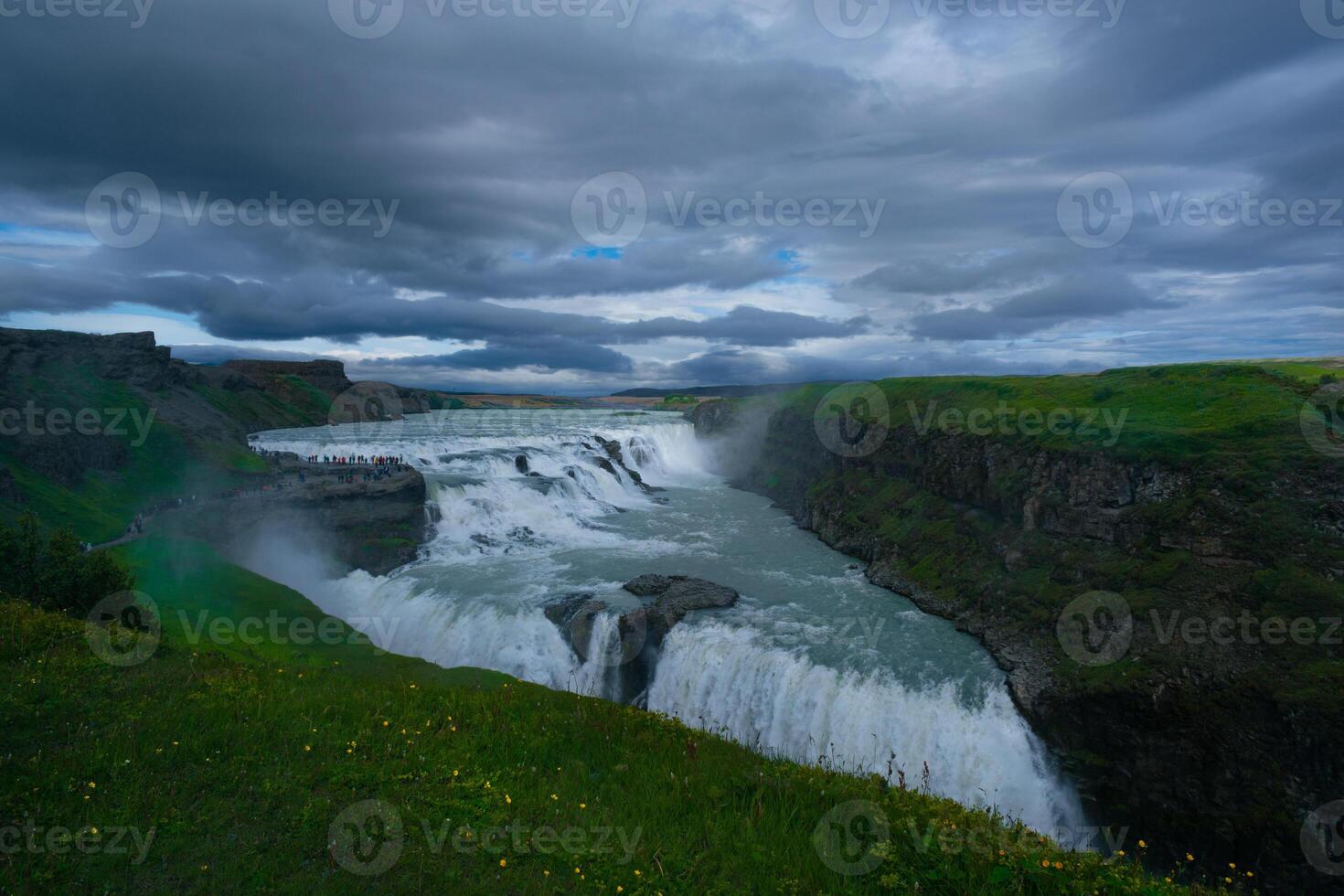 Iceland travel seeing landscape both natural and in the city environment - golden circle tourism in Iceland - traveling in northern world between europe and america photo