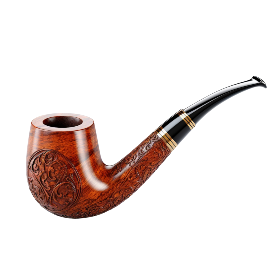 AI generated Tabacco pipe clip art png