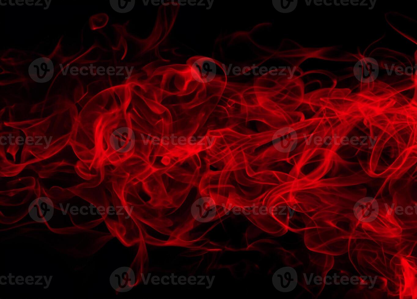 Dense smoke, Red smoke abstract on black background, fire design photo