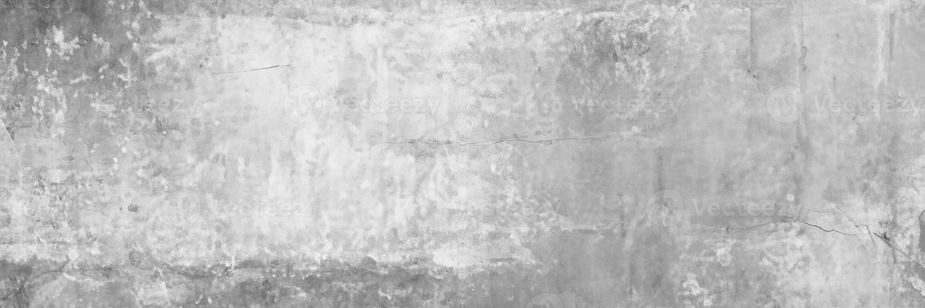Old wall panorama texture cement dirty gray with black  background abstract grey and silver color design are light with white background. photo