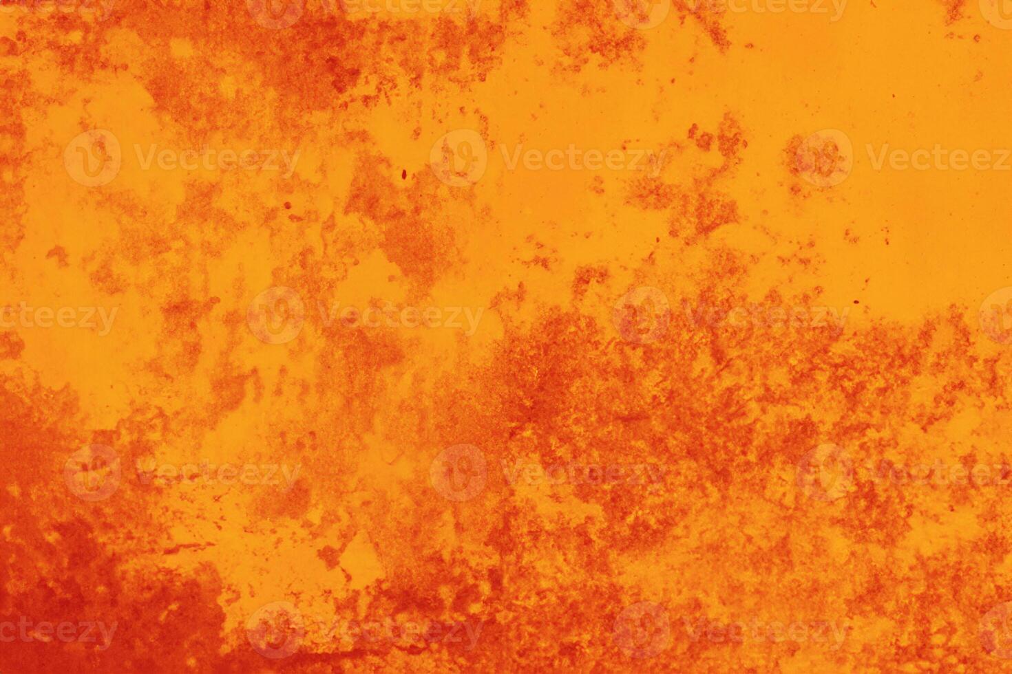 Close up grunge orange metal background and texture photo