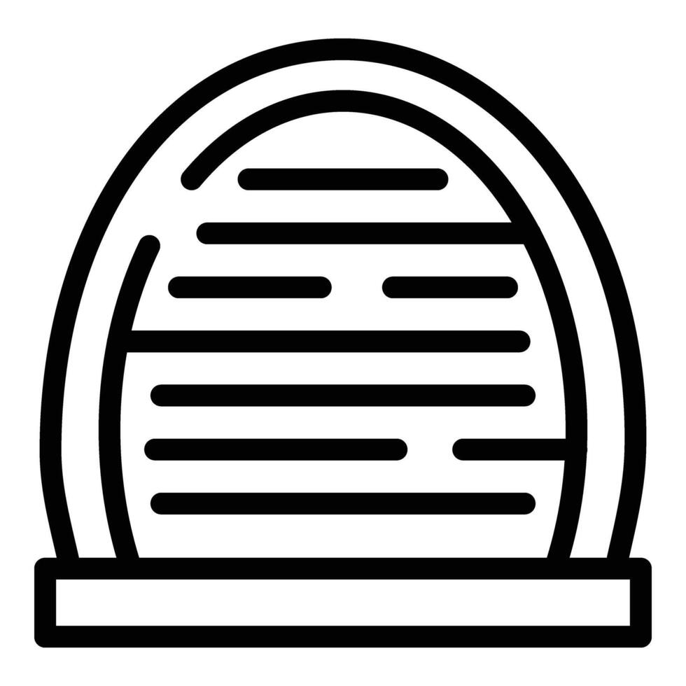 Bern building icon outline vector. City emblem vector