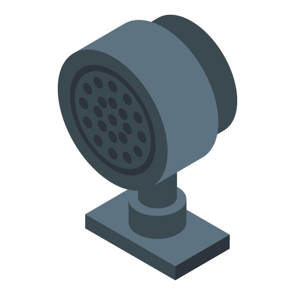 Small car speaker icon isometric vector. Control front system vector
