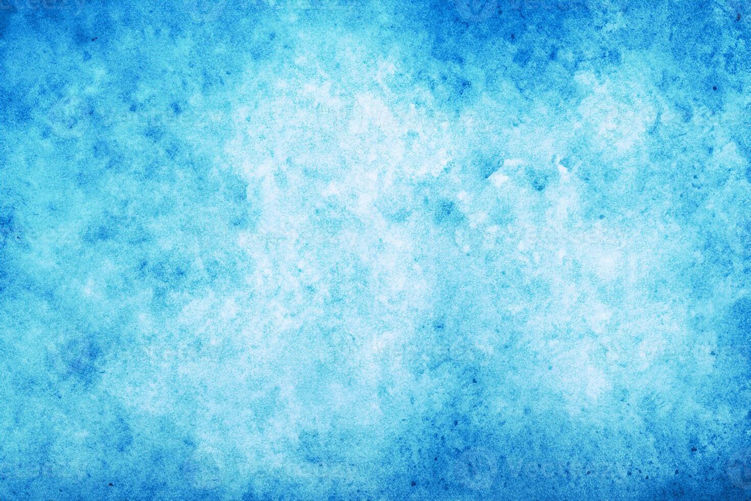 A simple surface with a light gradient and grunge blue texture serves as an abstract background for product or text backdrop advertisement design. The abstract blue paper texture adds depth. photo
