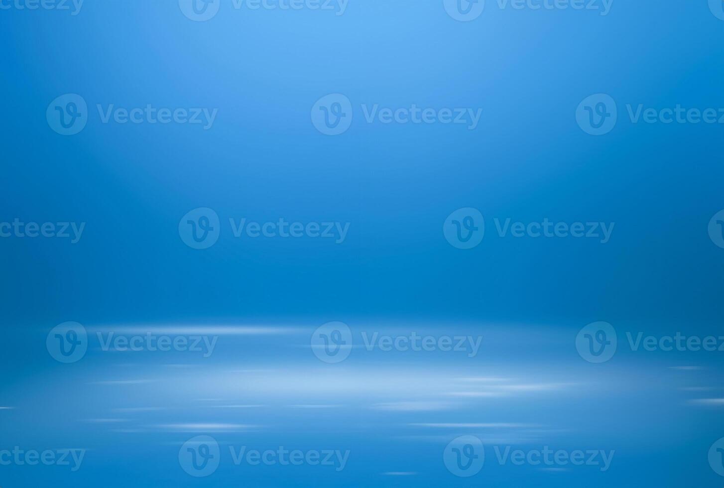 blue gradient abstract background of empty blue room in 3d background with spotlight on stage. photo