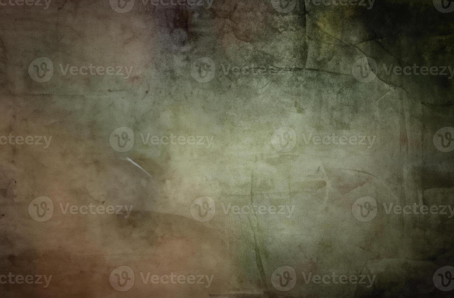 Green Toned Grunge Dark Concrete Stone Wall Texture Background photo