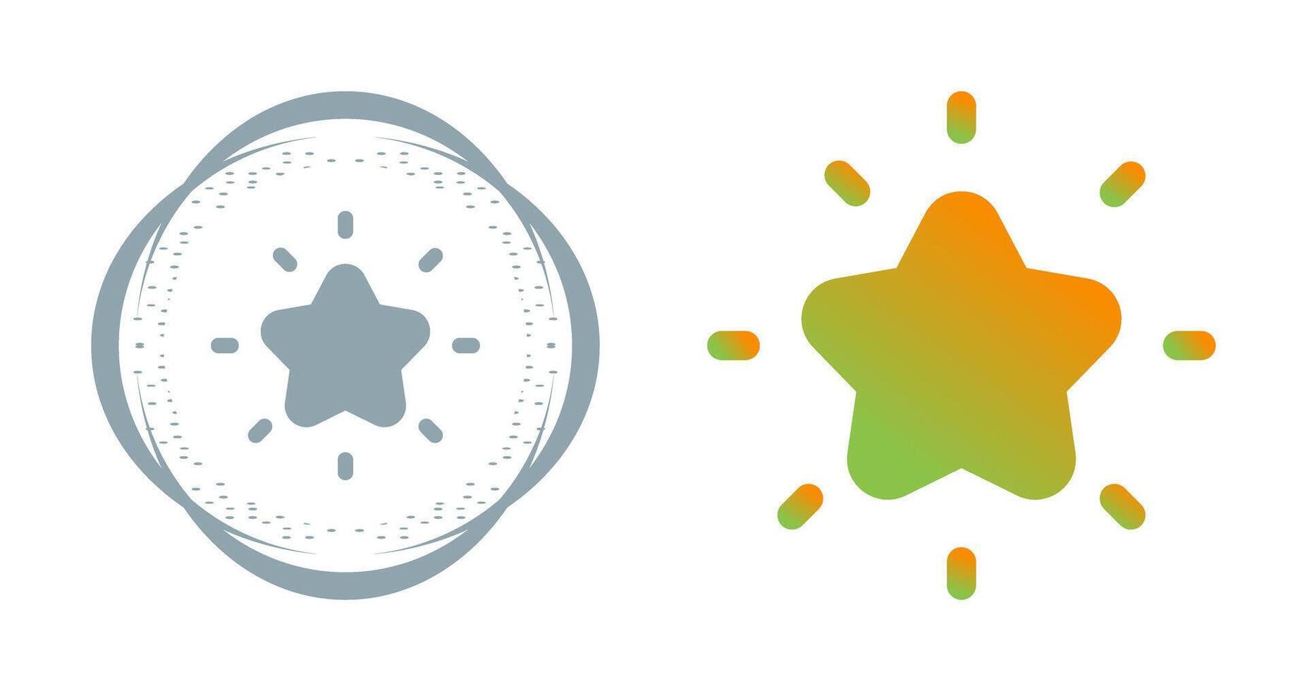 Shining star Vector Icon
