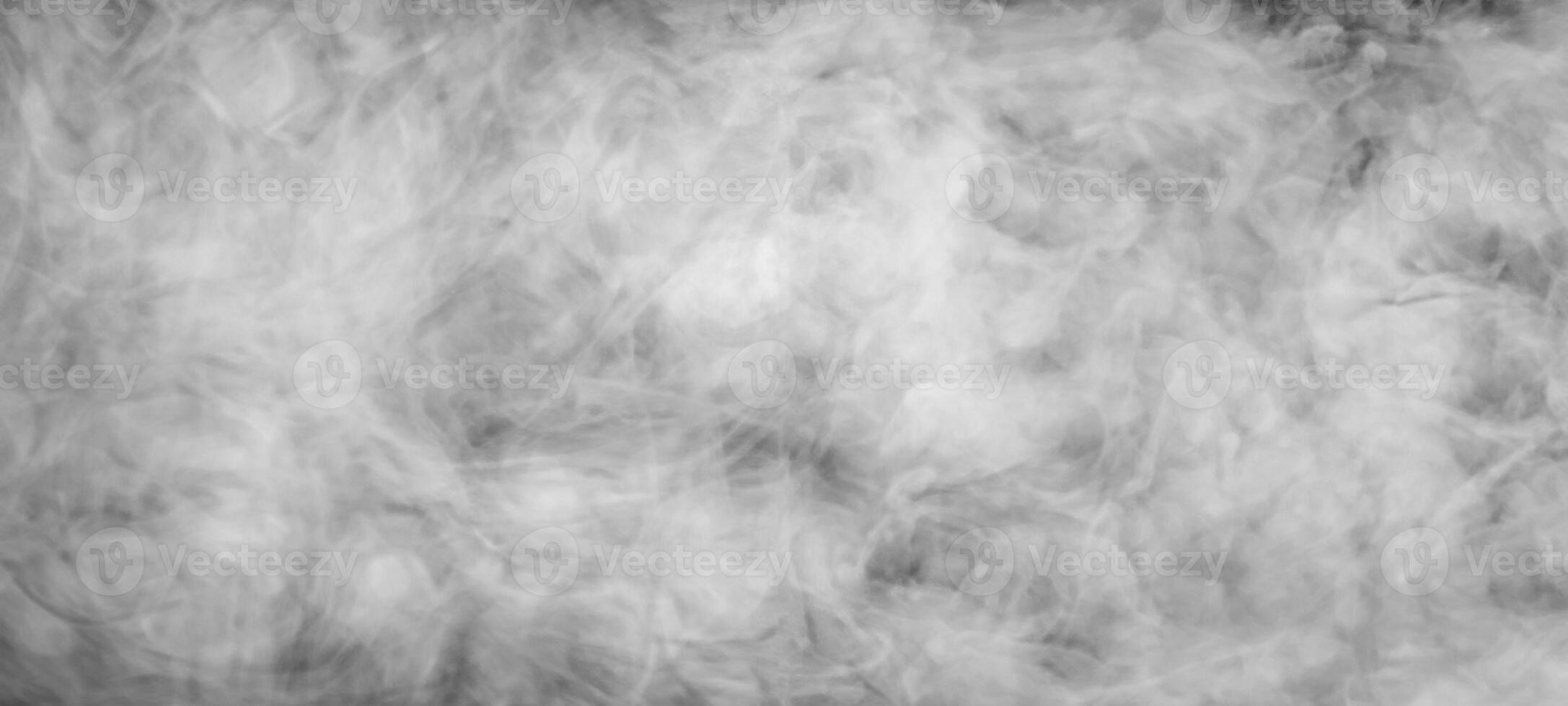 Smoke Over Black Background, Ethereal Fog or Steam Texture photo